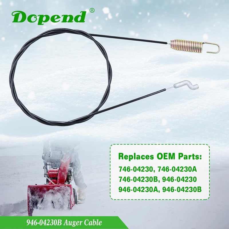 Dopend 946-04230B Auger Cable for Craftsman, Cub Cadet, Troy Bilt, MTD, Yard Machine Snowblower Parts, Replaces 946-04230, 746-04230B, 746-04230 Auger Control Cable - Image 3